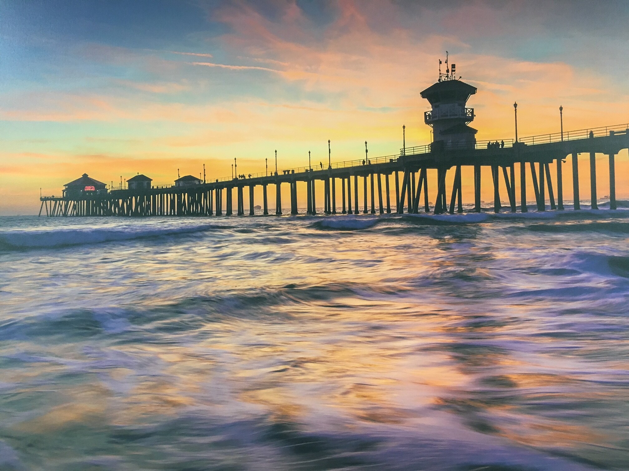 Huntington Beach Pier with July 4th FIREWORKS visible from beachfront condo - 1400 Pacific Coast Hwy
