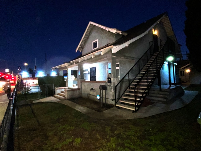 Front Yard Night - 4012 S Normandie Ave