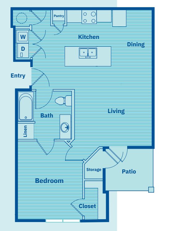 A1 floor plan The Waters at Settlers Trace - The Waters at Settlers Trace