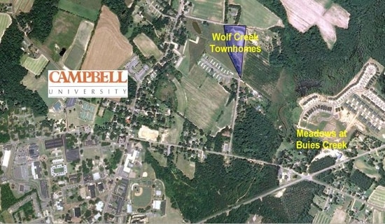 Aerial Photo - Wolf Creek Lane Townhomes