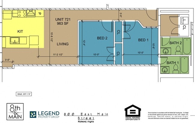 Floorplan - 8th and Main - All Utilities Included