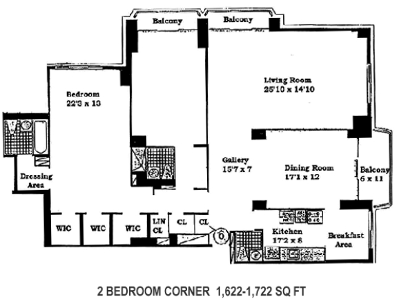 2BR/1BA - North Shore Towers