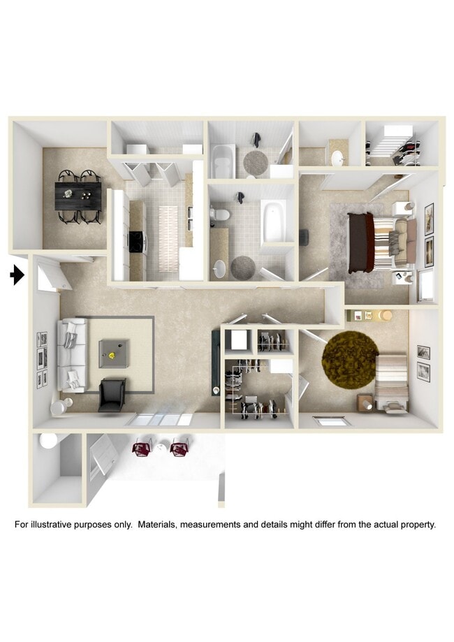 Floorplan - The Oliver Apartment Homes
