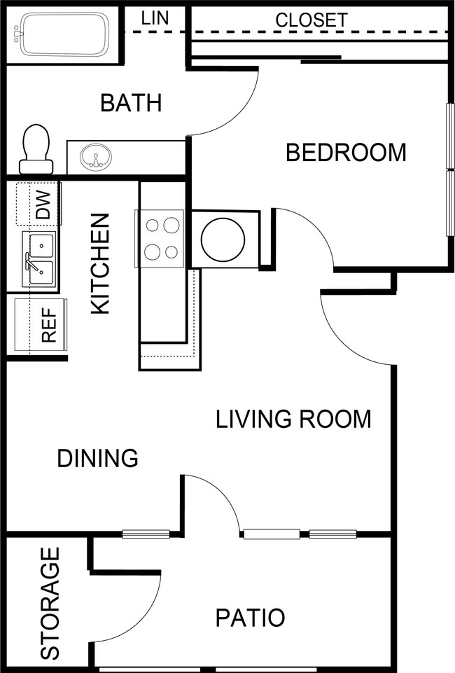 Floorplan - Forest Creek Apartments