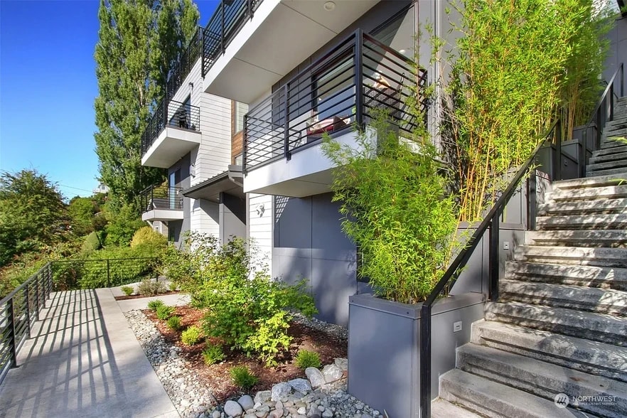 Gardens around townhouse - 2210 12th Ave W
