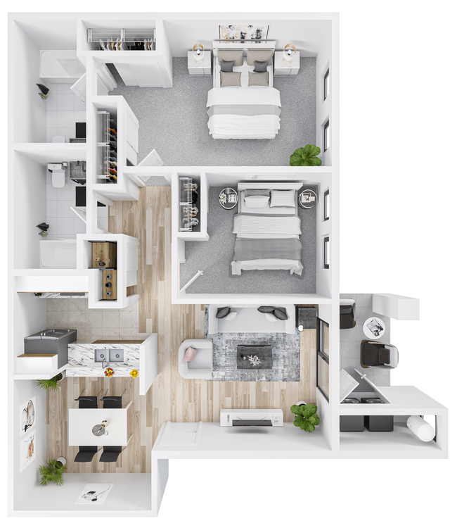 Floorplan - Prelude at the Park Apartments