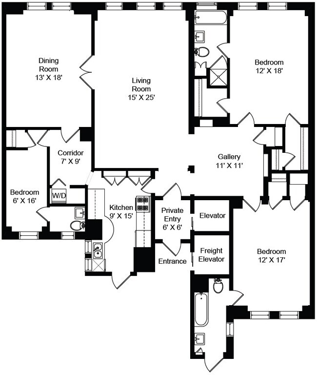 Floorplan - 431 W. Roscoe