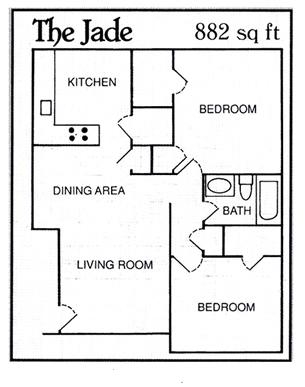 Floorplan - The Greens Apartments