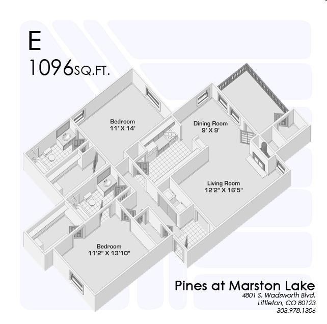 2BR/2BA - Pines at Marston Lake