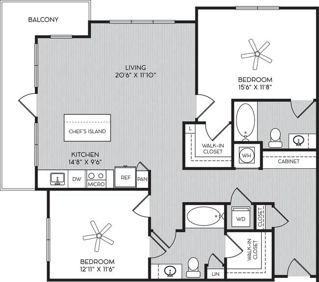 Floorplan - City View Vinings Apartments