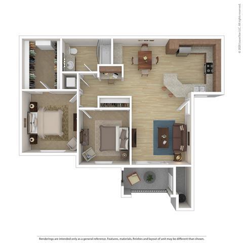 Floorplan - Camino Real Apartments