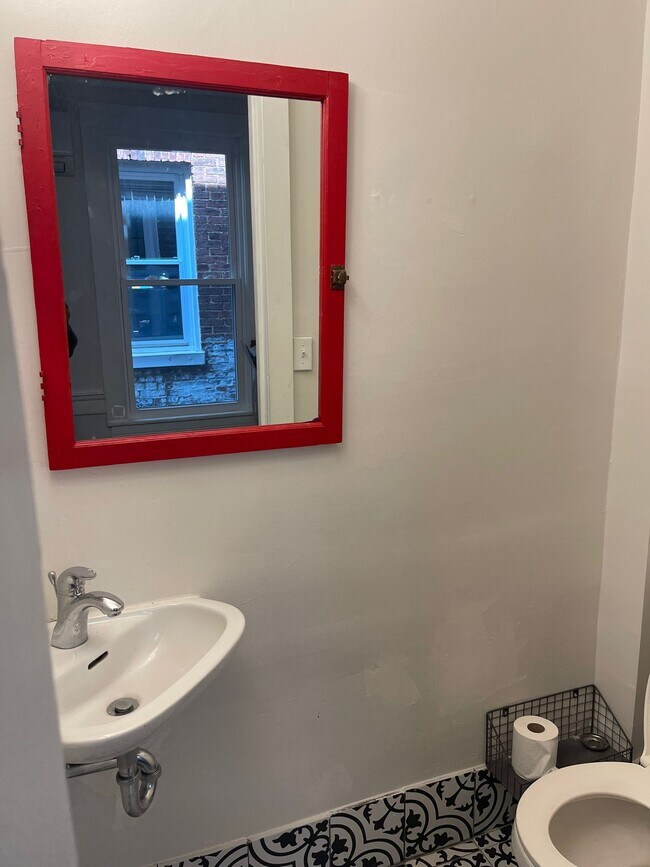 Downstairs powder room - 307 S Baylis St