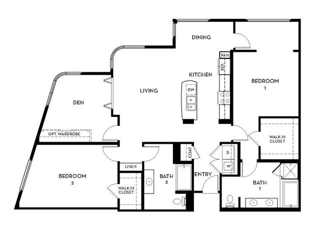 Floorplan - 5550 Wilshire at Miracle Mile by Windsor