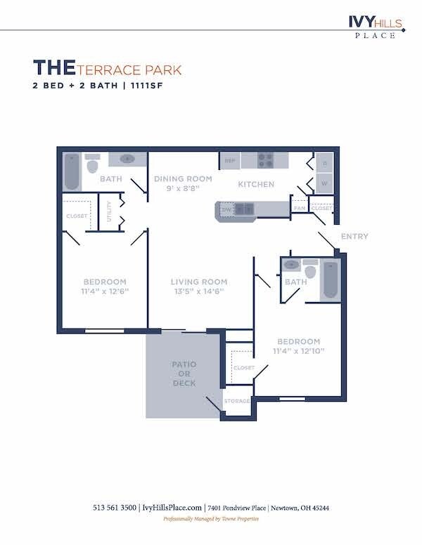 Floorplan - Ivy Hills Living Spaces