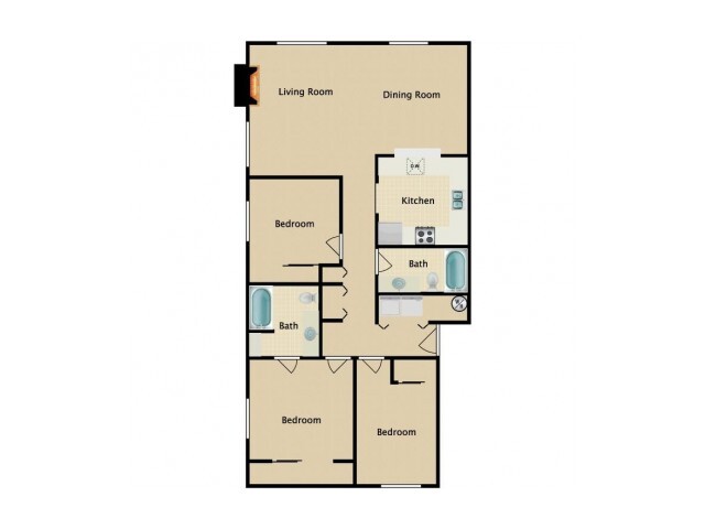 3x2 X - College Pointe Apartments