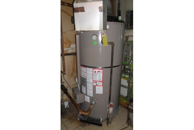 New 100 gal water heater - 2410 Maple Ave