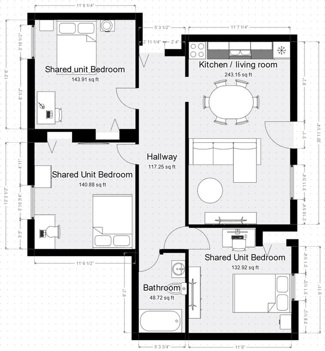 Floorplan - Campus Edge at SRU