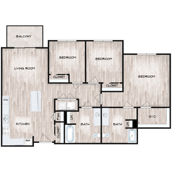 3x2_C1A_1142_SqFt_FP_686918.png - Pointe by Vintage Apartments
