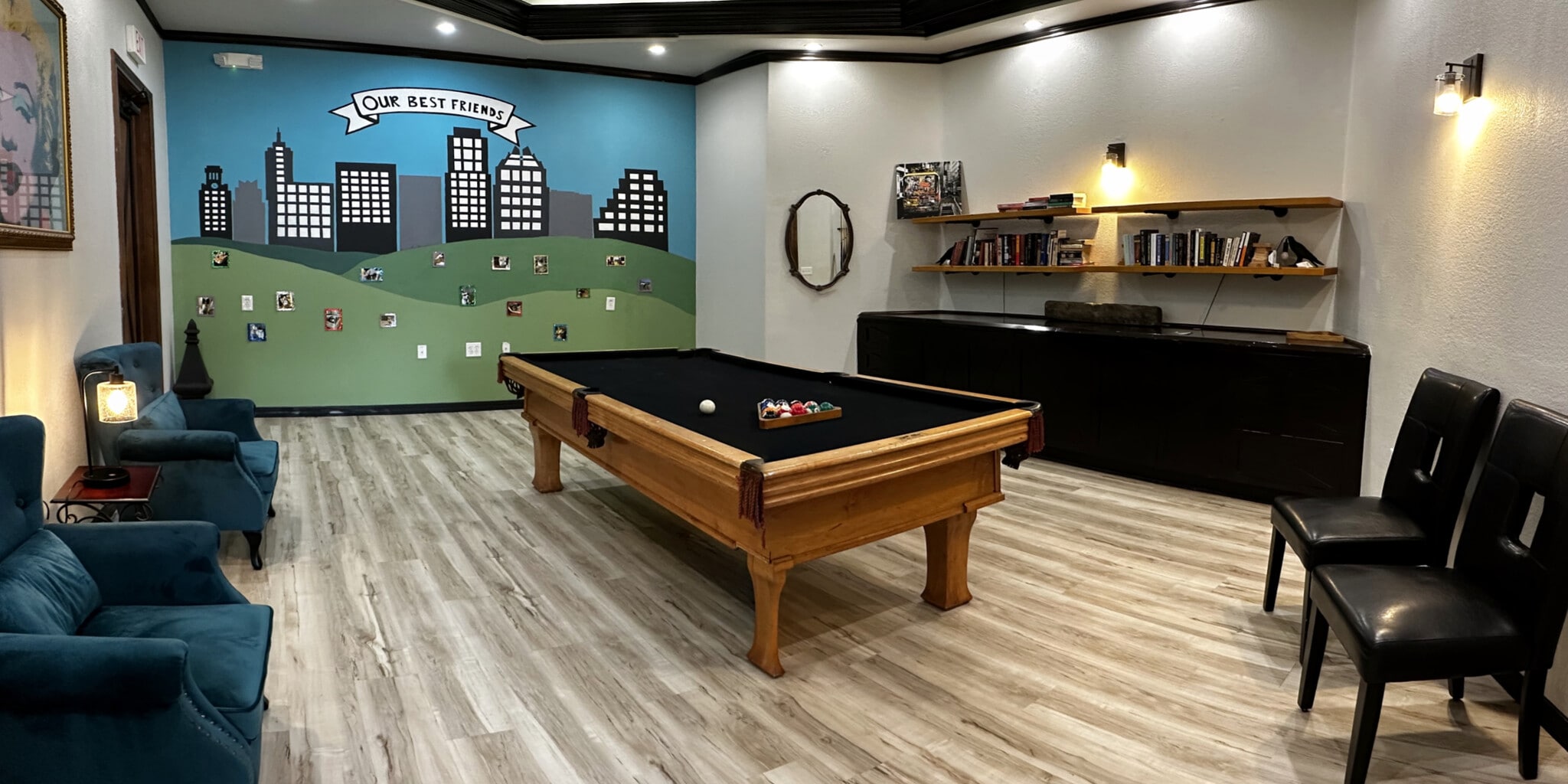 Billiards room and lending library - 2320 Gracy Farms Ln