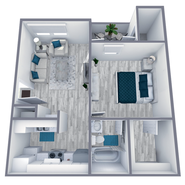 A2 - 1 Bed 1 Bath - Rise Bedford Lake