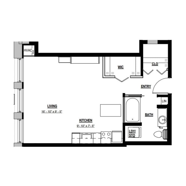 Floorplan - Parisian on Vine Apartments