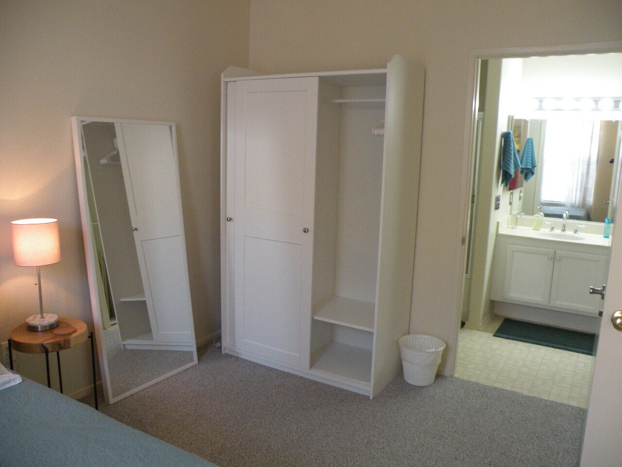 Armoire and full length mirror - 8680 New Salem St