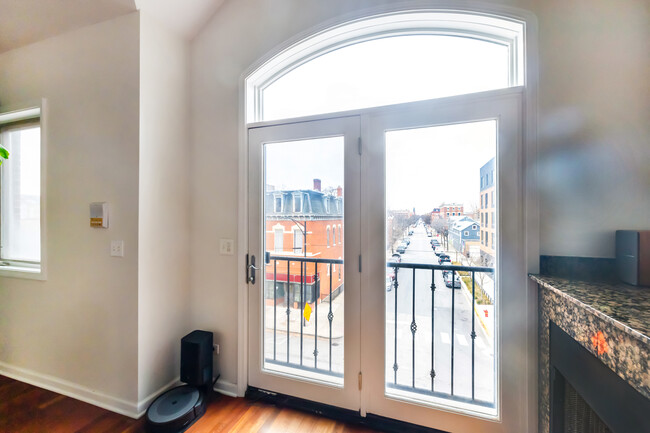 French Doors facing west - 1915 S Racine Ave