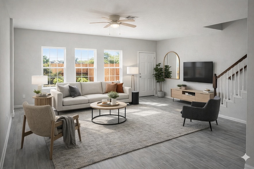 Living Room with AI Furnishings - 7952 Blue St