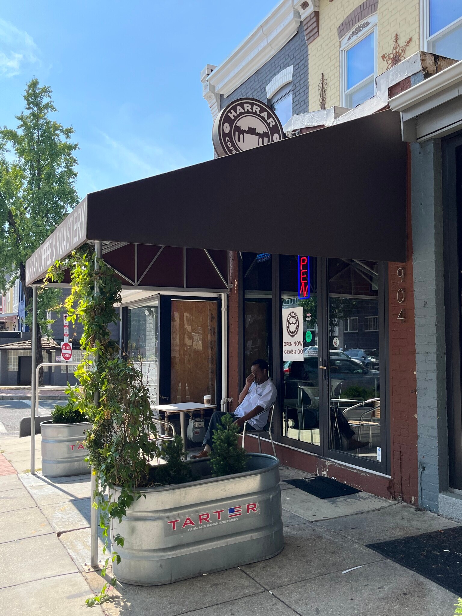 Harrar coffee and cafe is next door. - 2910 Georgia Ave NW