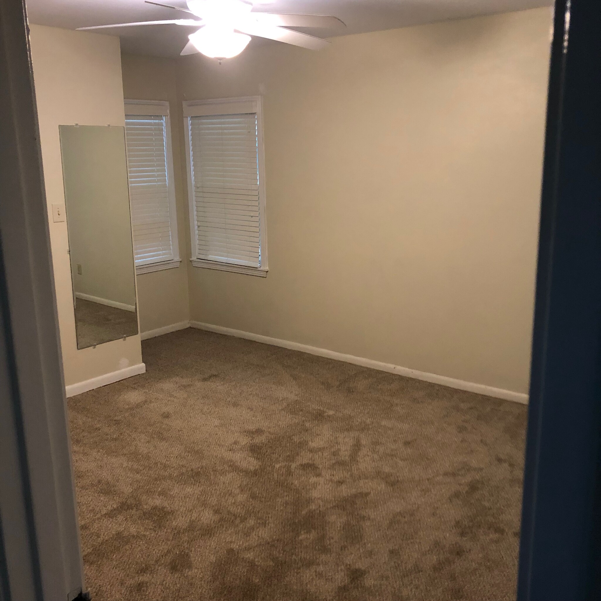 Bedroom 3, with remote control ceiling fan and attached full bathroom - 4968 New Haven Ave