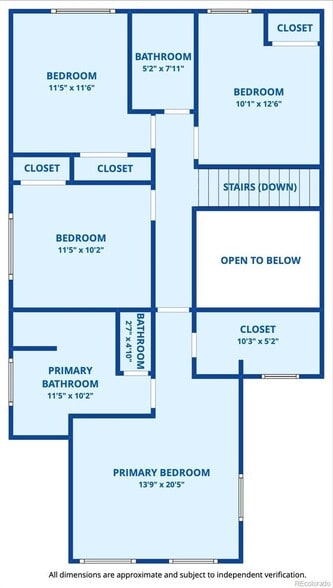 Floor Plan - Upstairs - 4741 E 130th Ave