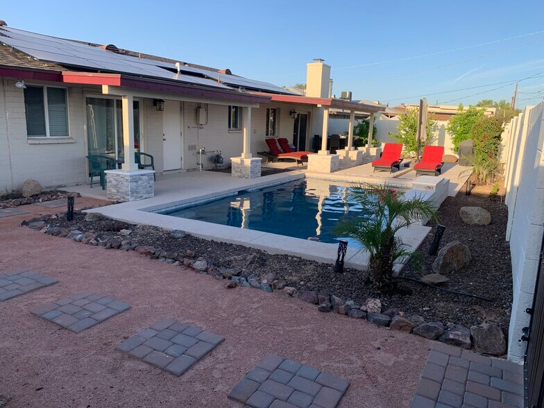 Pool view from backyard - 1207 E Loyola Dr