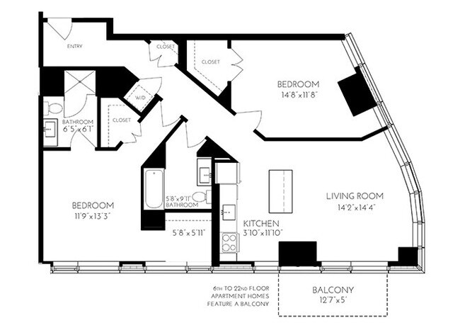 Floorplan - The Benjamin Seaport Residences