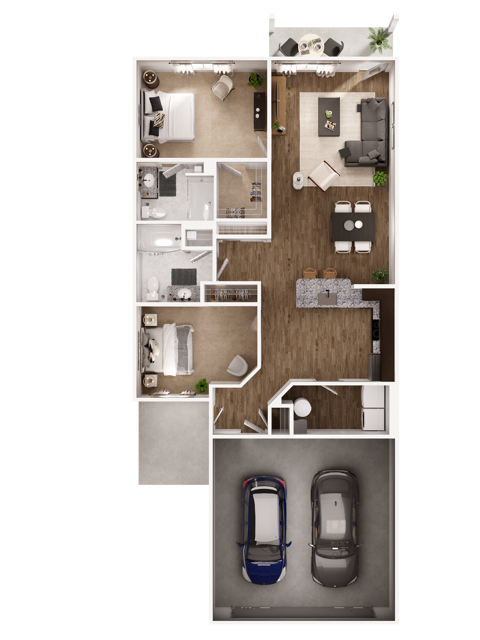 Isleworth 2 Rearload - The Residences at Phillips Farm