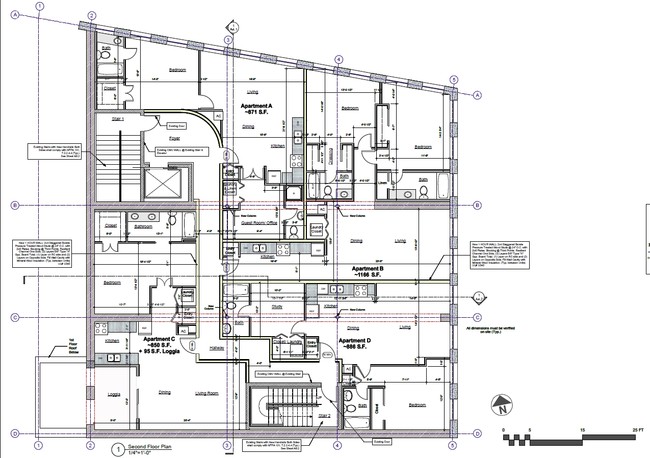 Floor Plan - 2nd Floor - Canal Bank Apartments