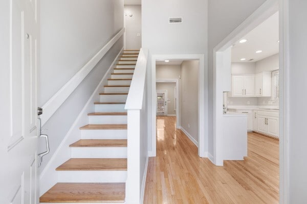 Stairway to bedroom #2 and private bath - 4207 Kirtland Rd