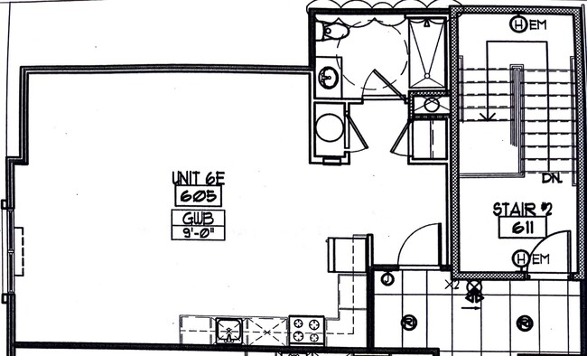 Studio Apartment Floor Plan - 96 Bayard St