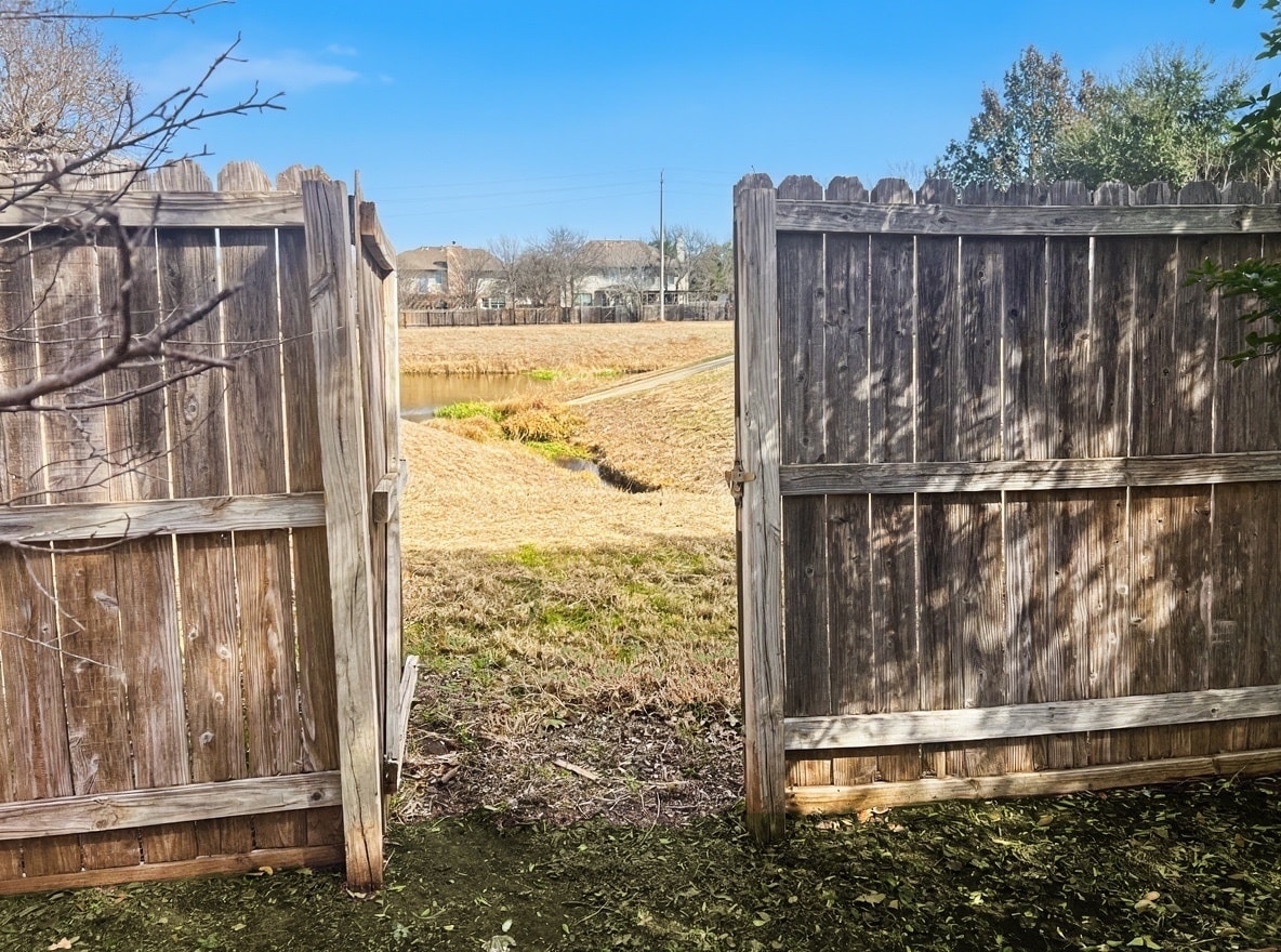 Gate to Walking Trail - 15201 Calaveras Dr