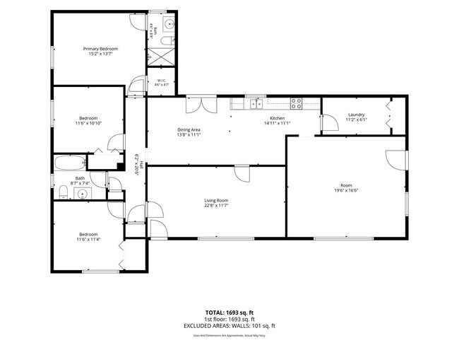 Building Photo - One level - Brick Ranch - Spacious 3 bedroom/2 bath in cul-de-sac lot.  $1800.00