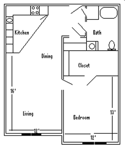 1BR/1BA - Pineview Housing