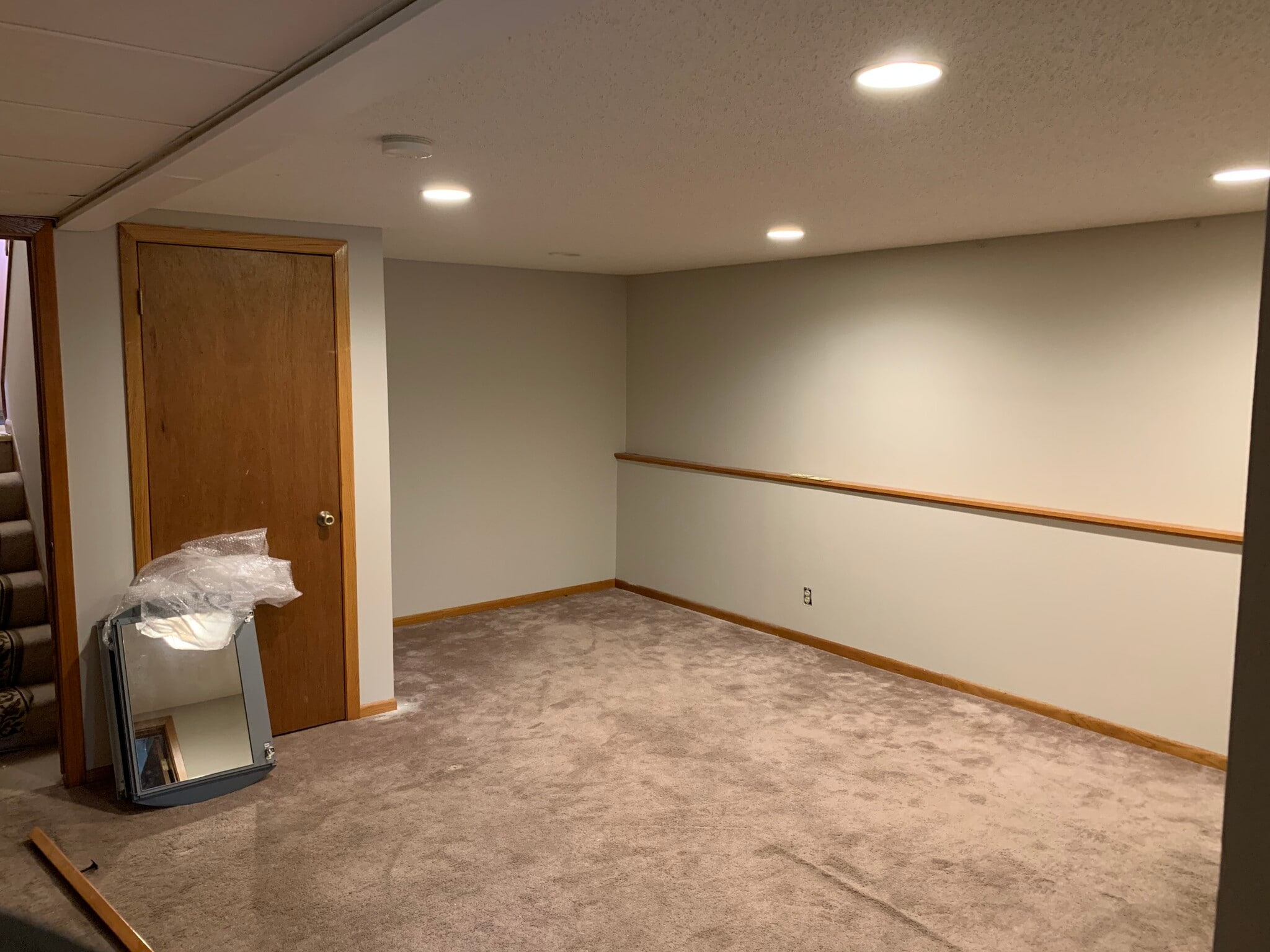 Basement - new carpet coming. - 2044 Bradley St