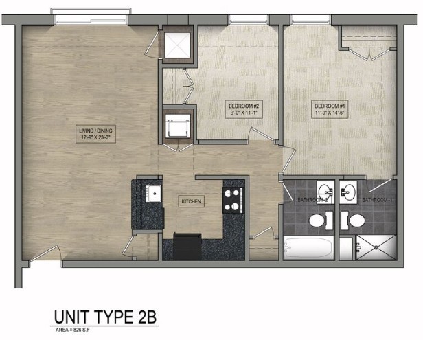 Floorplan - Parkway Overlook Apartments