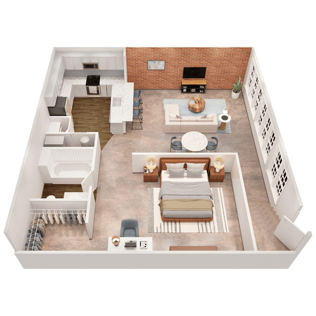 Floorplan - Bass Lofts Apartments