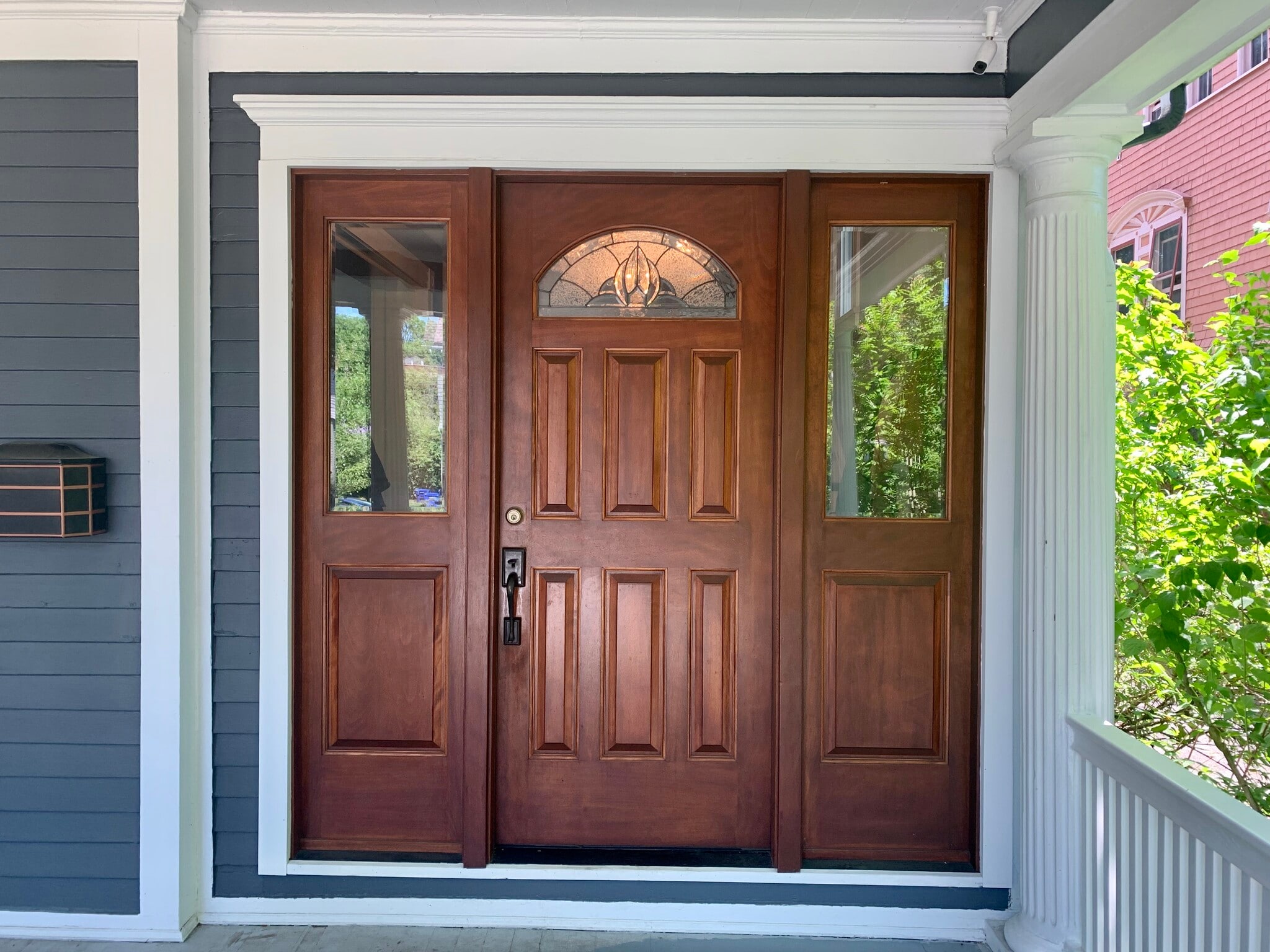 Mahogany front door - 457 Park Ave