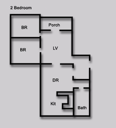 2BR/1BA - North High Ridge Apartments