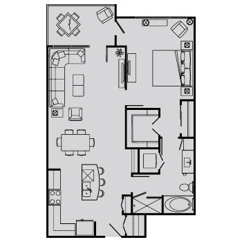 Floorplan - BelleMeade Apartments