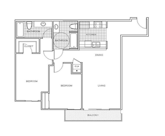 Capri 2x2 floor plan PR SM Capri LLC - PR SM Capri LLC