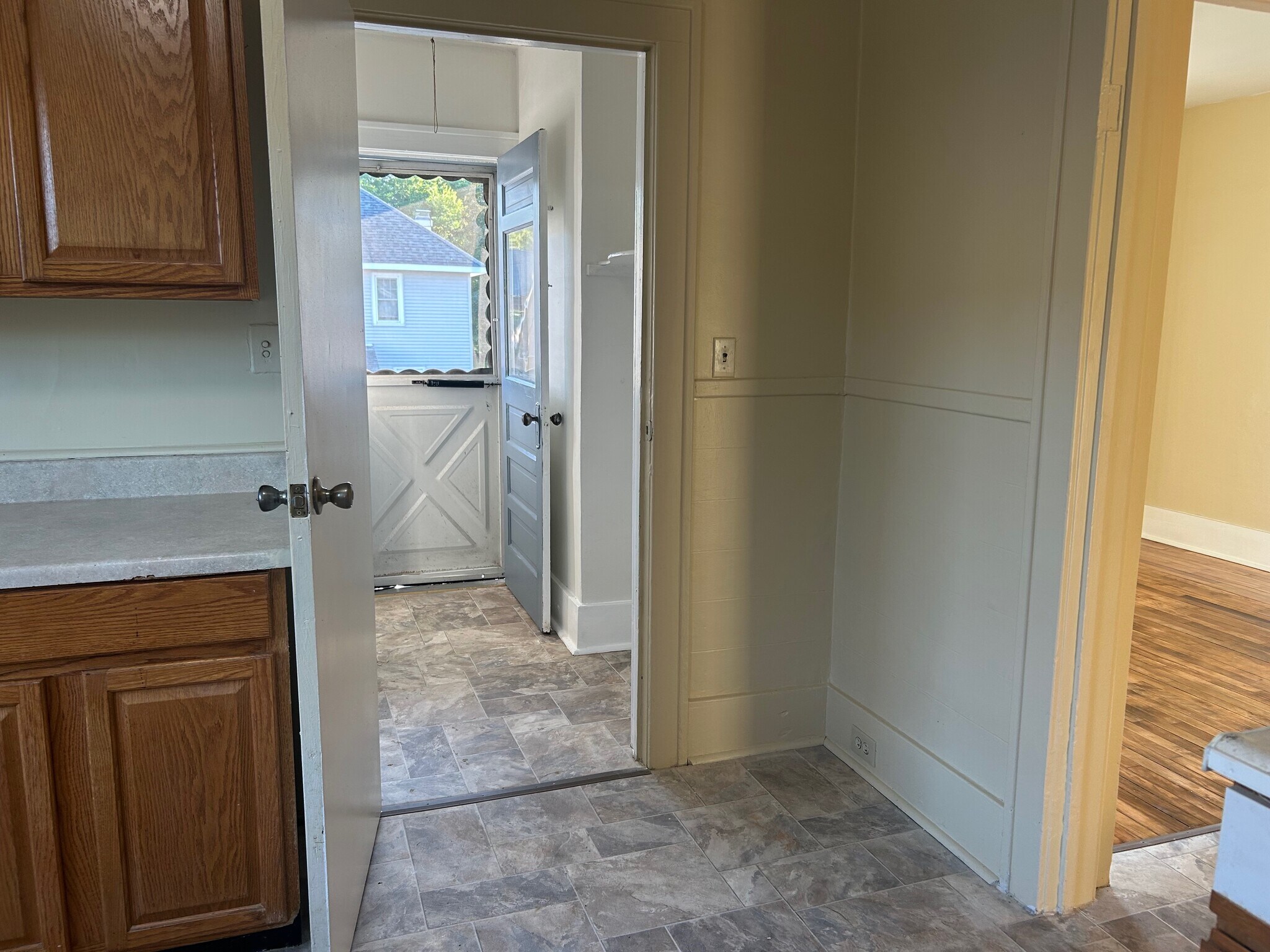 to back hall and porch - 109 Hawthorne Ave