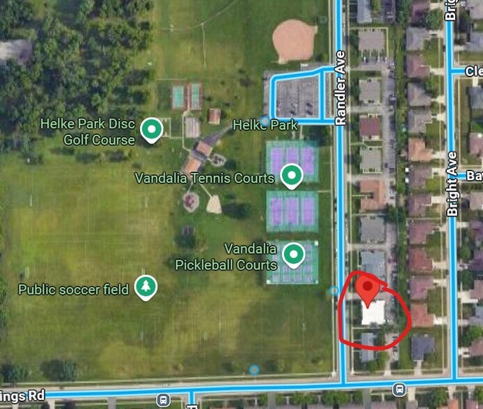 Property is directly across from the large Helke Park - 960 Randler Ave