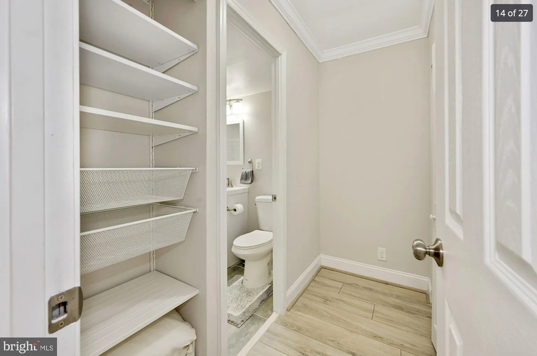 Walk in closet adjoining bathroom - 240 M St SW